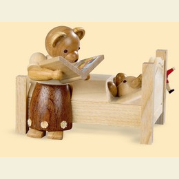 Bear Mom tells good night stories - 9cm / 3.5 inch