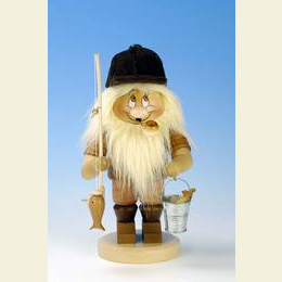 Smoker Gnome Fisherman - 28,5cm / 11 inch