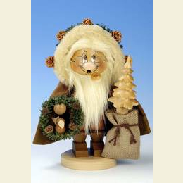 Smoker Gnome Santa Claus rustic - 28,5cm / 11 inch