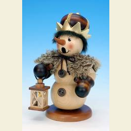 R�ucherm�nnchen Schneemann Kaspar natur  -  22,5cm