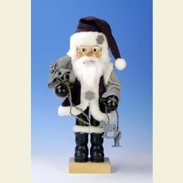 Nutcracker Santa Claus gray - 46cm / 18 inch - Limited Edition