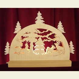 Mini Lightarch  -  Forest Scene  -  23x15x4,5cm / 9x6x2 inches