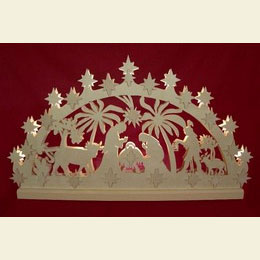 3D - Double - Arch  -  Nativity Motif  -  72x40x5,5cm / 28x16x2 inches