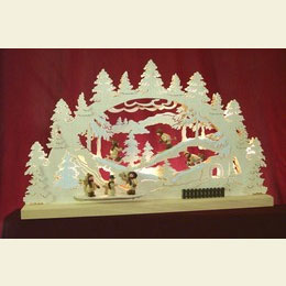 3D - Double - Arch  -  Winter Countryside  -  62x37x5,5cm / 24x14x2 inches