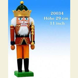 Nutcracker King with Crown  -  29cm / 11 inch