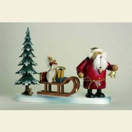 Smoker Santa comes - 21cm / 8 inch