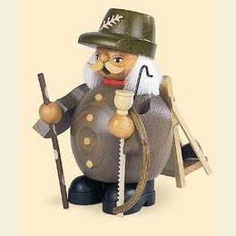 R�ucherm�nnchen Waldarbeiter  -  grau   -  14cm