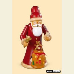 Räuchermännchen Weihnachtsmann mit Geschenken - 23cm