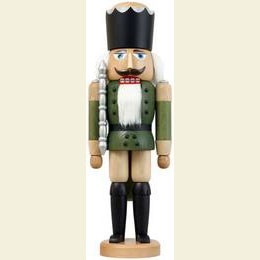 Nussknacker K�nig lasiert gr�n  -  38cm