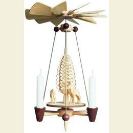 Nadelpyramide mit Rehen  -  26cm