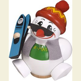 R�ucherm�nnchen Cool - Man tr�gt Ski  -  12cm