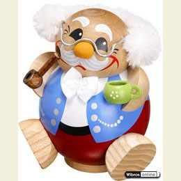 Smoker Ball Figur Smoker Retired man - 10cm / 4 inch