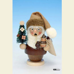 Smoker Santa Claus natural - 13cm / 5 inch
