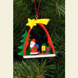 Santa Claus  -  7,4 / 6,3cm  -  12 pcs. / 3 x 2 inch