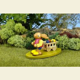 Bunny with Egg car  -  7,5cm / 3 inch
