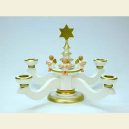 Candle holder advent white  -  20,0cm / 8 inch