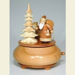 Music Box Santa Claus  -  d 14,0cm / 6 inch