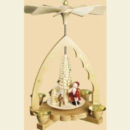 1 - tier Pyramid Santa Claus - 7 inch - 19cm
