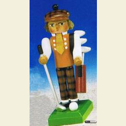 Nutcracker Golfer  -  13cm / 5 inch