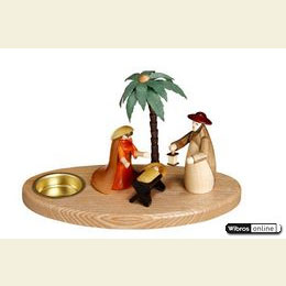 Kerzenhalter Weihnachtskrippe  -  12cm