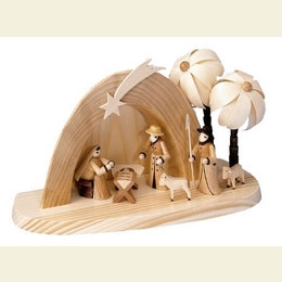 Weihnachtskrippe  -  Grotte  -  15cm