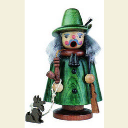 Smoker Forest Ranger with dog - 14cm / 5.5 inches