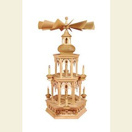 2 - tier Pyramid  -  blank  -  without figurines, Gothic  -  73cm / 29 inches