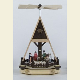 1 - tier pyramid - Nativity Scene - 34cm / 13 inch