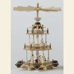 3 - tier pyramid  -  Nativity Scene  -  39cm / 15 inch
