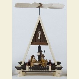 1 - tier pyramid - Nativity Scene - 34cm / 13 inch