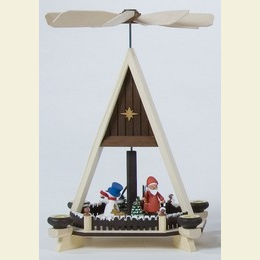 1 - tier pyramid - Snowman - 34cm / 13 inch