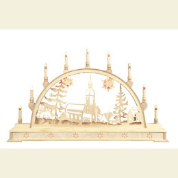 Candle Arch  -  Erzgebirge landscape with base  -  78cm x 45cm / 31 x 18 inches