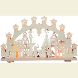 3D - Light - Arch - City in winter - 66 x 40 x 6cm