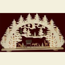 3D - Lichterbogen  -  Waldlichtung  -  66 x 40 x 11cm